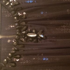 Black. sleeveless evening blouse